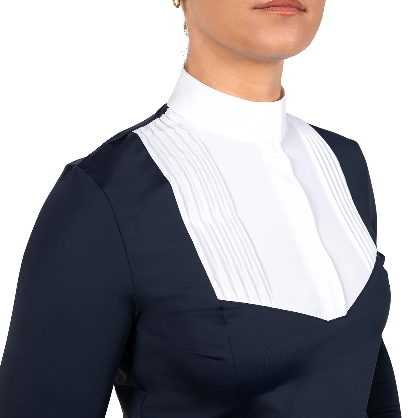 Nikara Emilia Pleat Bib Long Sleeve Show Shirt - Image 20