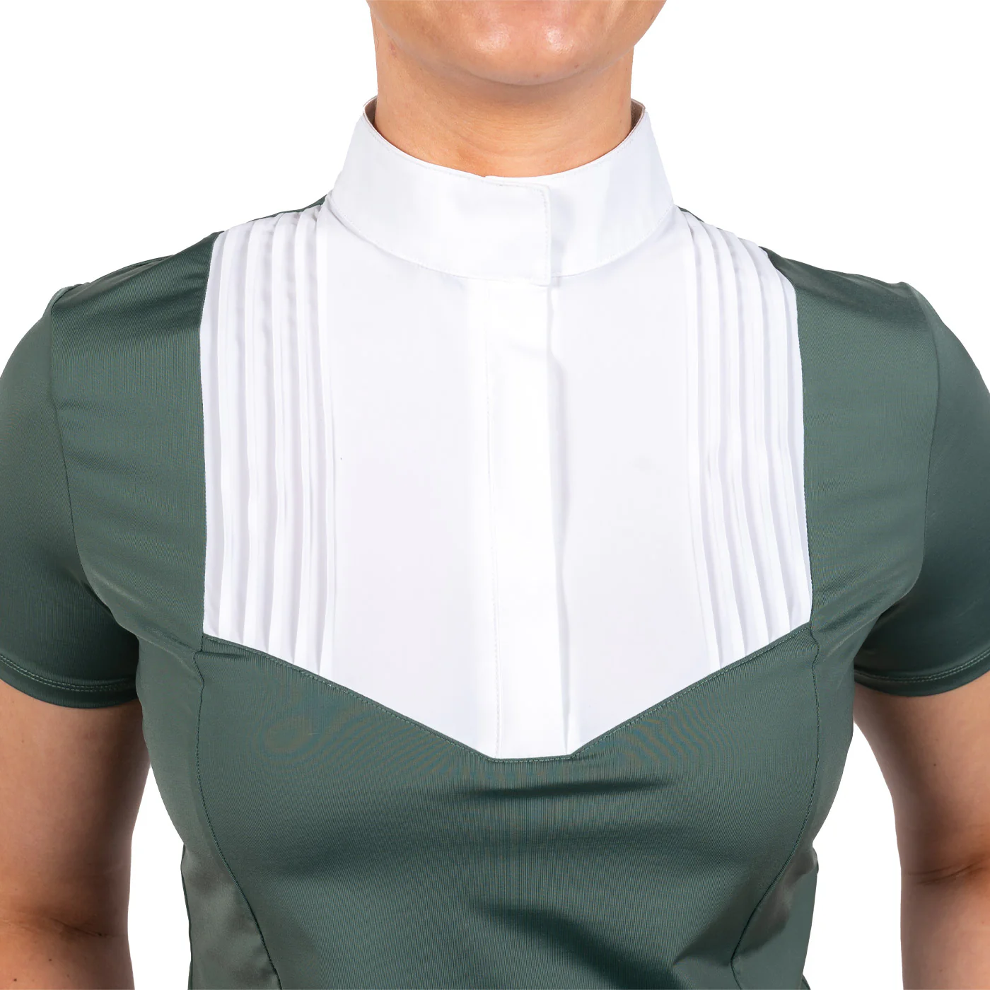 Nikara Emilia Pleat Bib Short Sleeve Show Shirt - Image 19