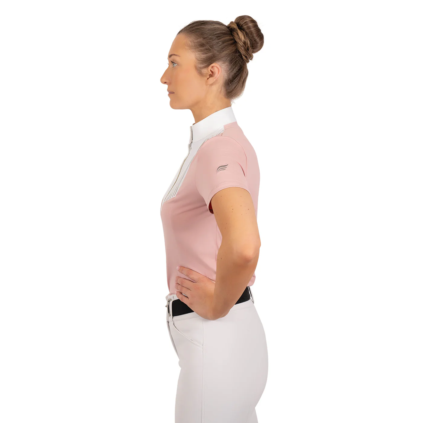 Nikara Emilia Pleat Bib Short Sleeve Show Shirt - Image 2