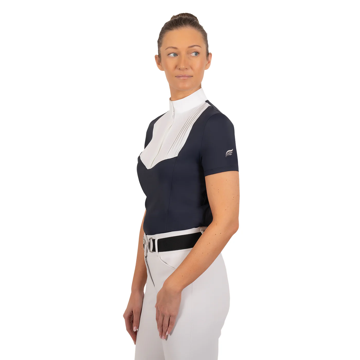 Nikara Emilia Pleat Bib Short Sleeve Show Shirt - Image 25