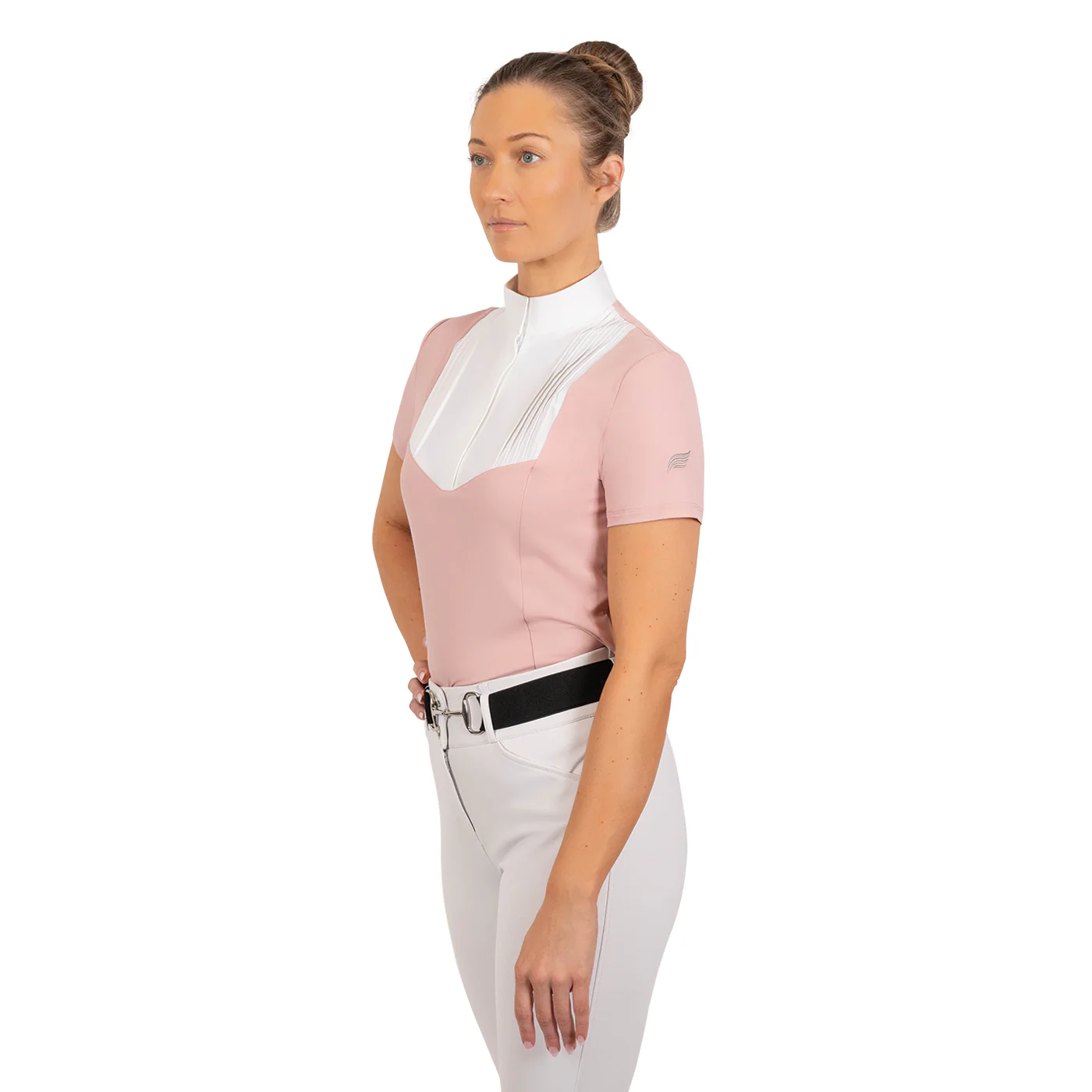 Nikara Emilia Pleat Bib Short Sleeve Show Shirt - Image 3