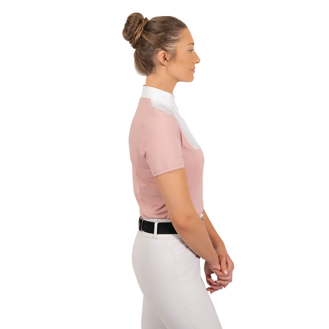 Nikara Emilia Pleat Bib Short Sleeve Show Shirt - Image 5