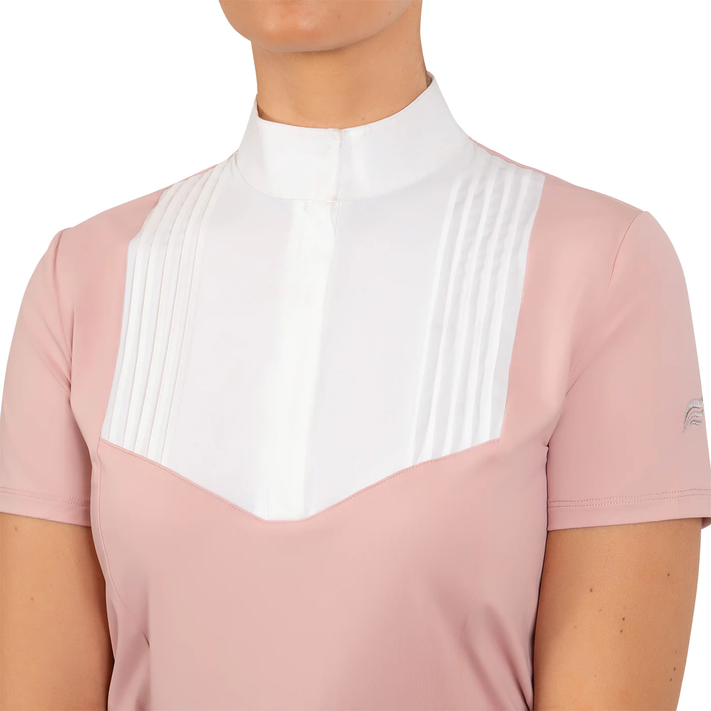Nikara Emilia Pleat Bib Short Sleeve Show Shirt - Image 6