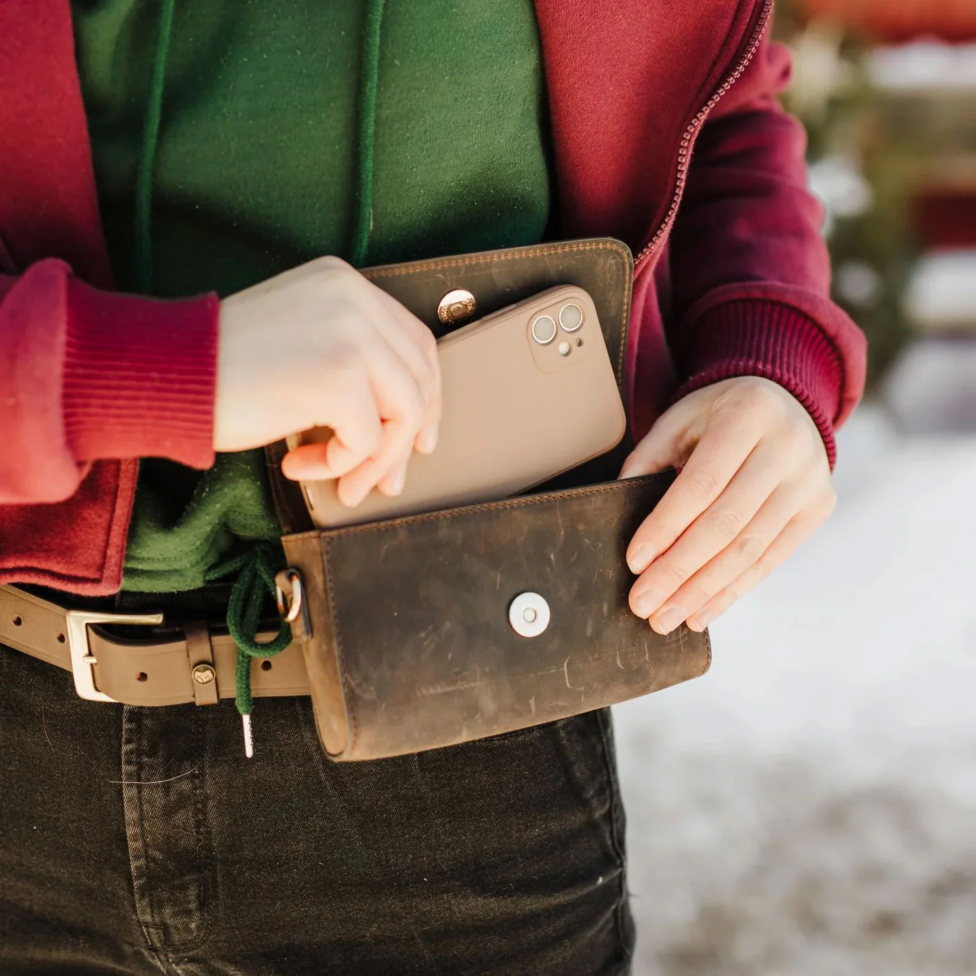 Oakbark & Chrome The Rider Belt Bag - Image 5