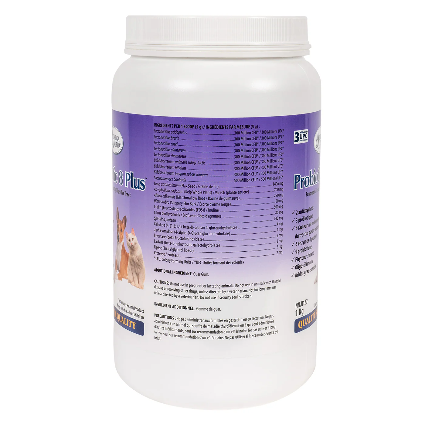 Omega Alpha Probiotic 8 Plus Pet Supplement 1 kg - Image 2