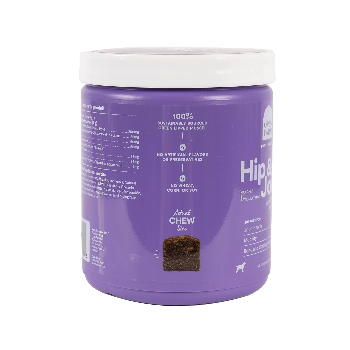 Open Farm Hip & Joint Chews Dog Supplement 90 Count - Image 4