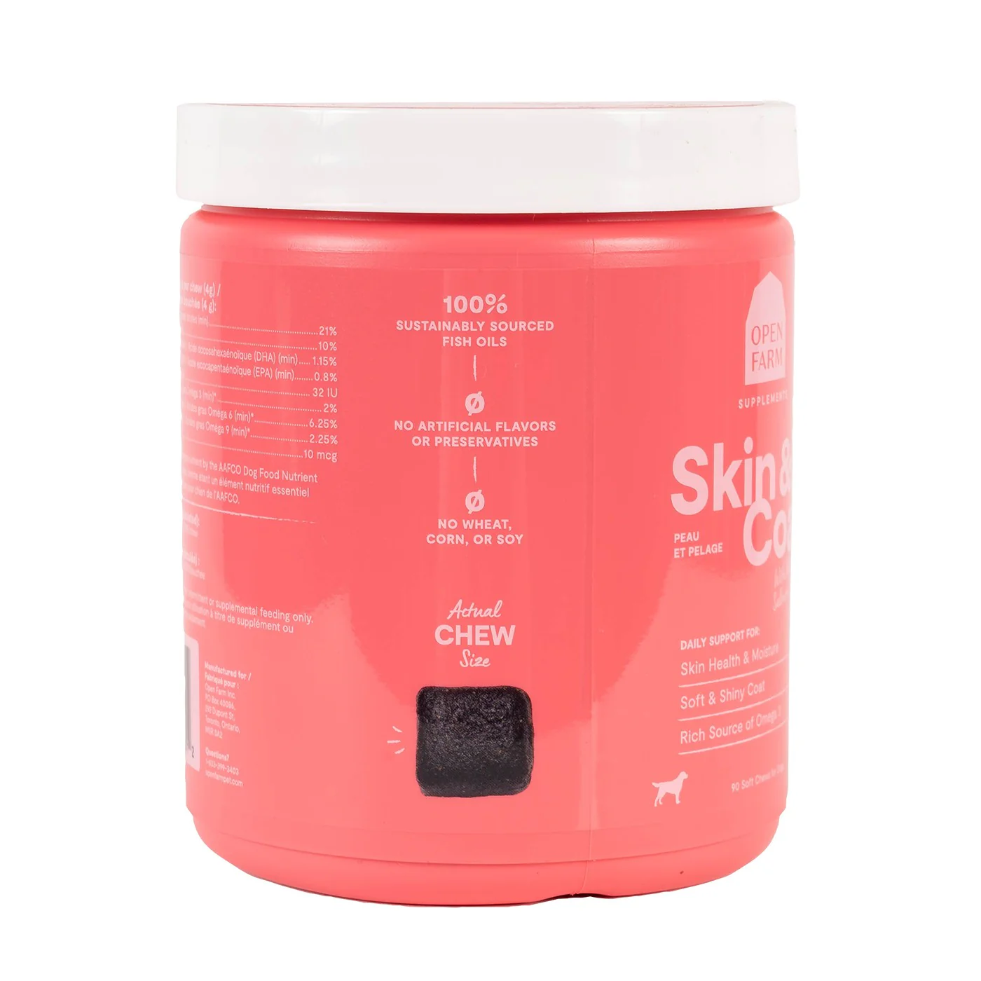 Open Farm Skin & Coat Chews Dog Supplement 90 Count - Image 4