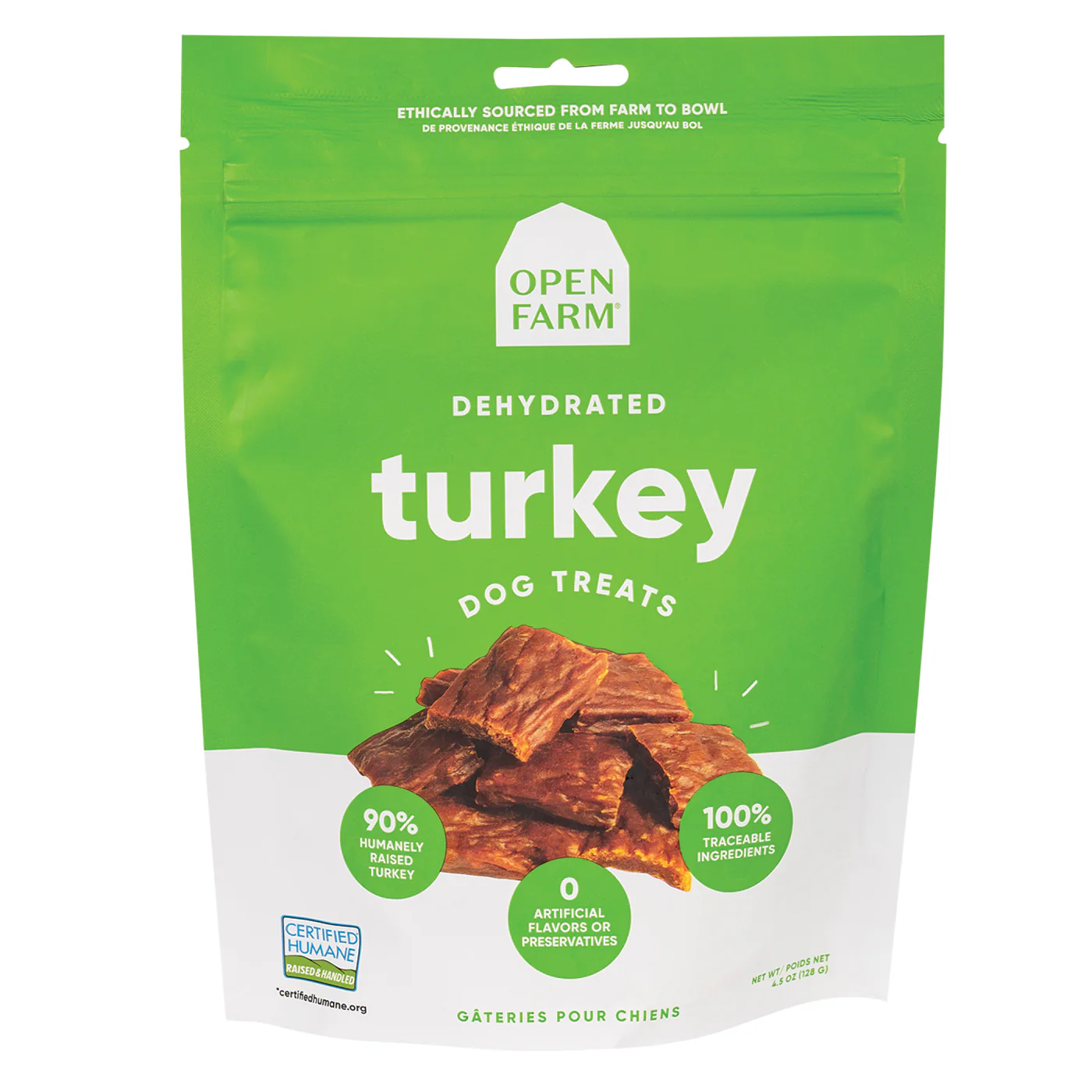 Open Farm Turkey Dog Treats 127 g