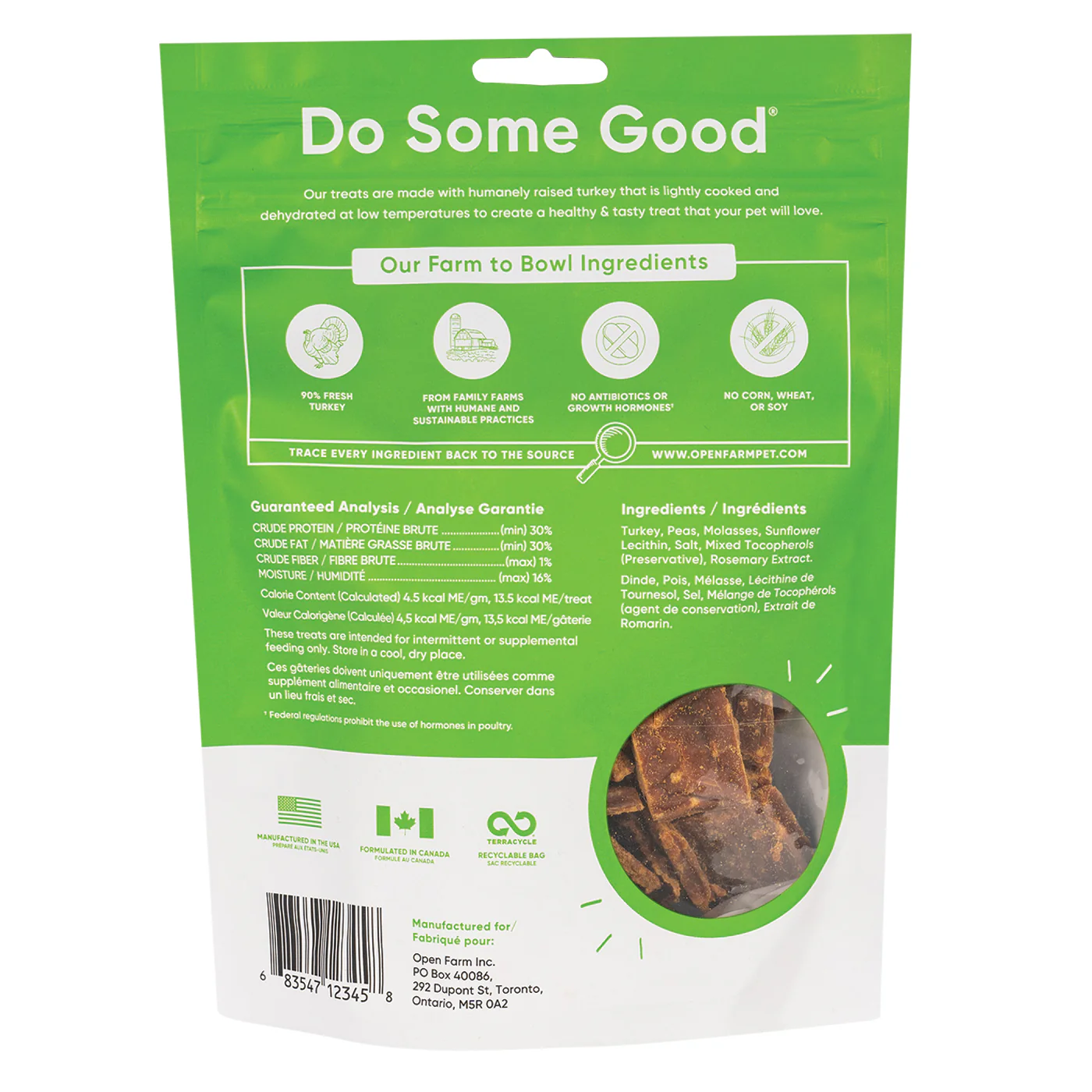 Open Farm Turkey Dog Treats 127 g - Image 2