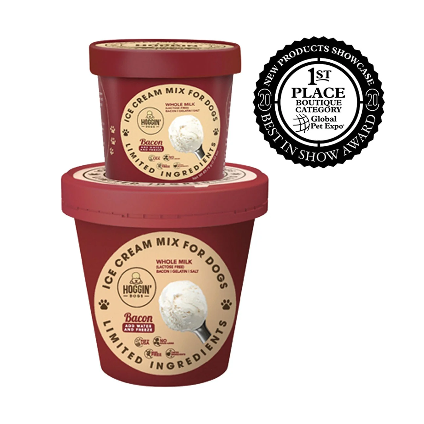 Puppy Cake Hoggin' Dogs Bacon Ice Cream Mix 132 g - Image 2