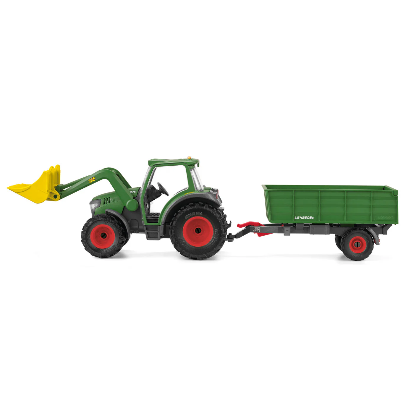 Schleich Farm World Tractor W/ Trailer - Image 2