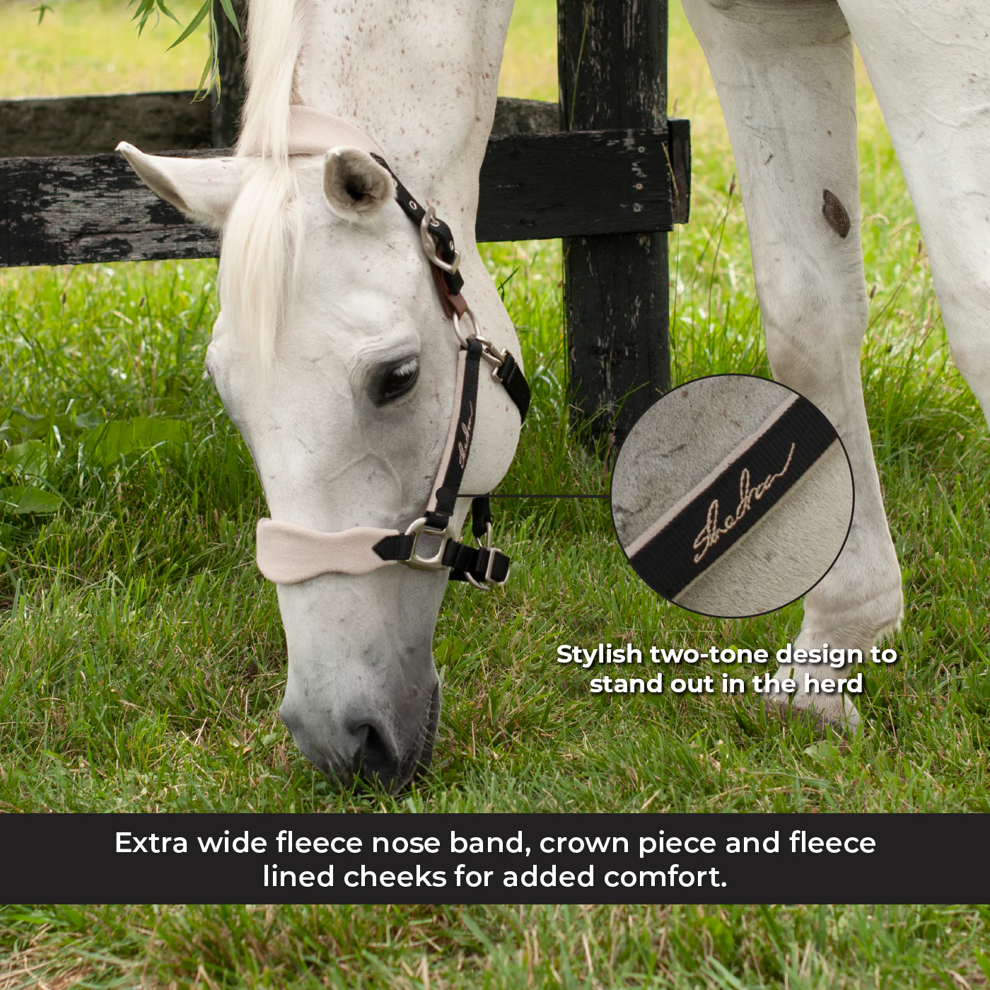 Shedrow Breakaway Halter W/ Fleece - Image 18
