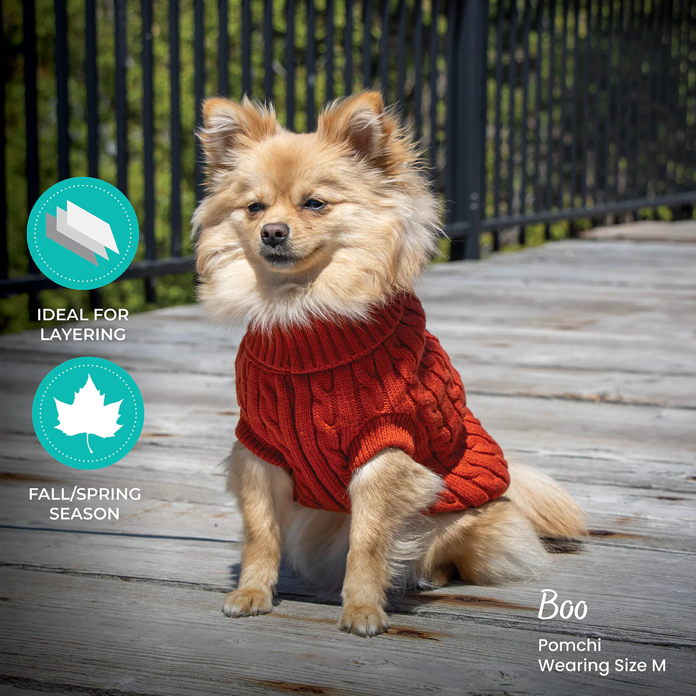 Shedrow K9 Brentwood Cable Knit Dog Sweater - Image 2