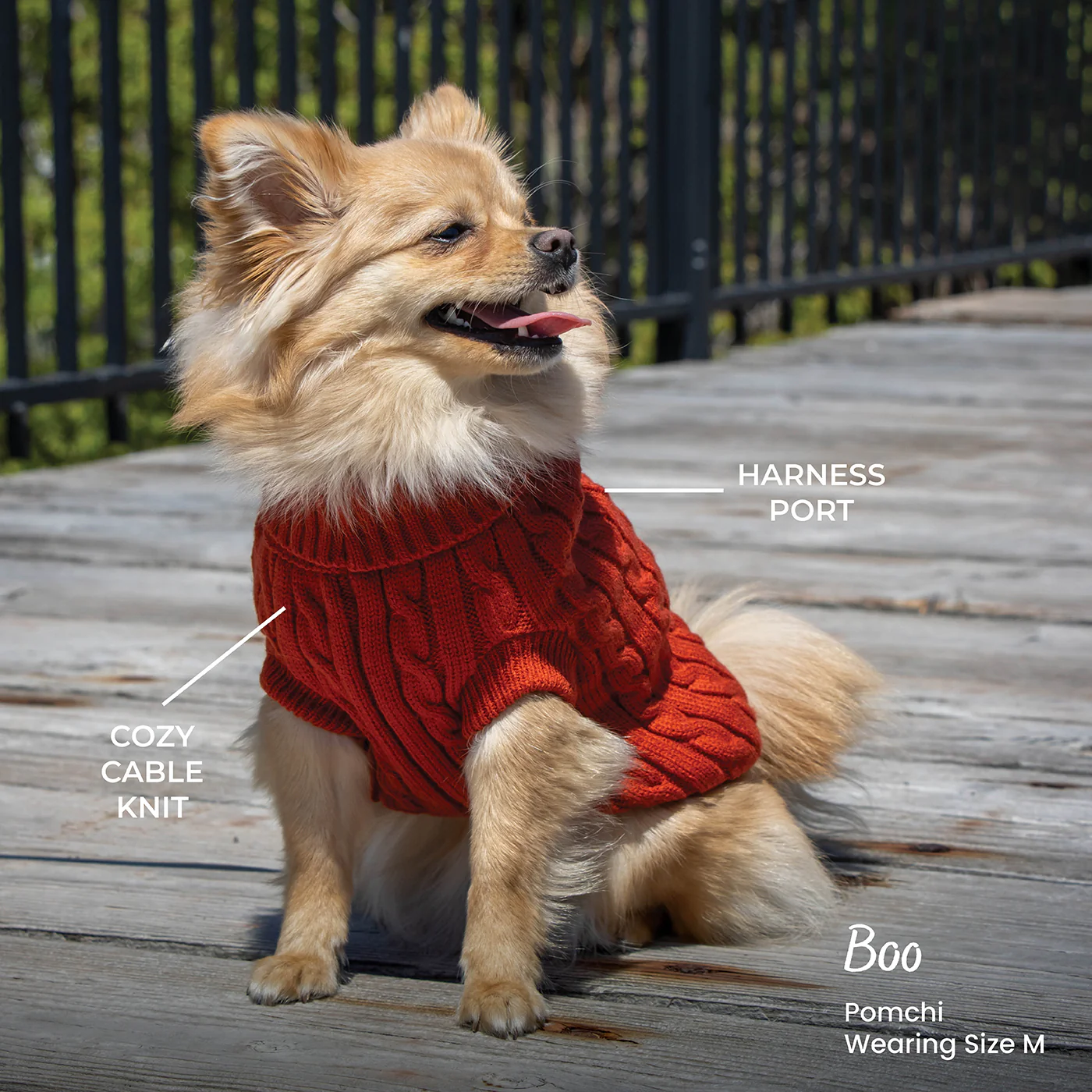 Shedrow K9 Brentwood Cable Knit Dog Sweater - Image 3