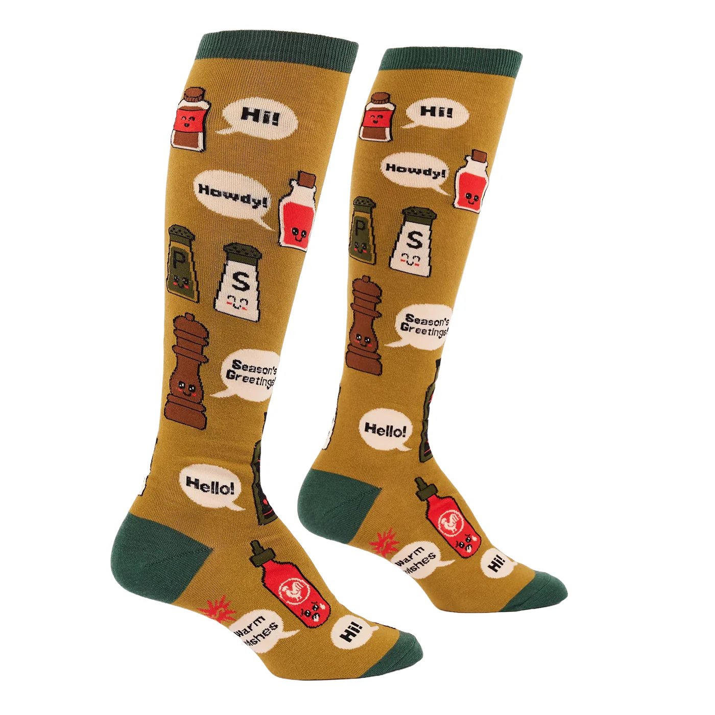Sock It To Me Season's Greetings! Knee High Socks