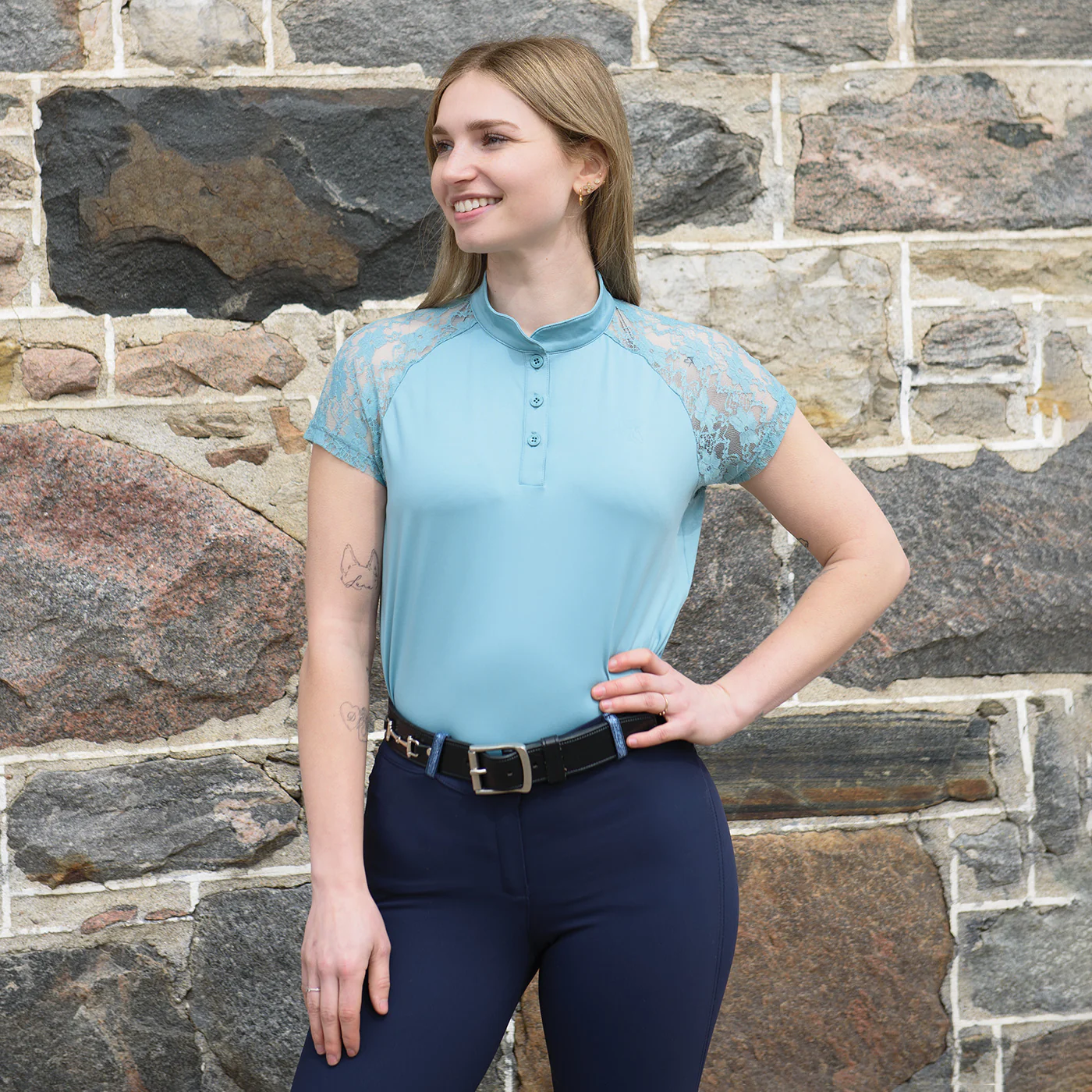 TemTeq Coco Functional Lace Trim Shirt - Image 14
