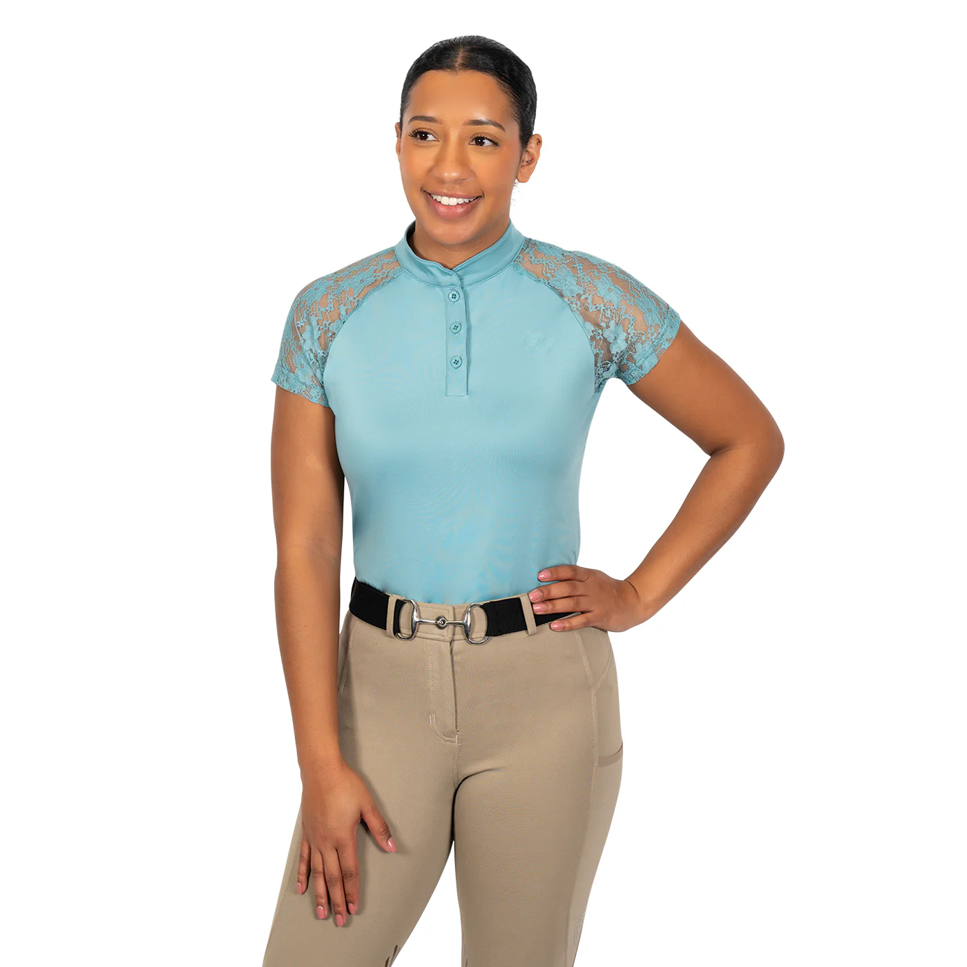TemTeq Coco Functional Lace Trim Shirt - Image 7
