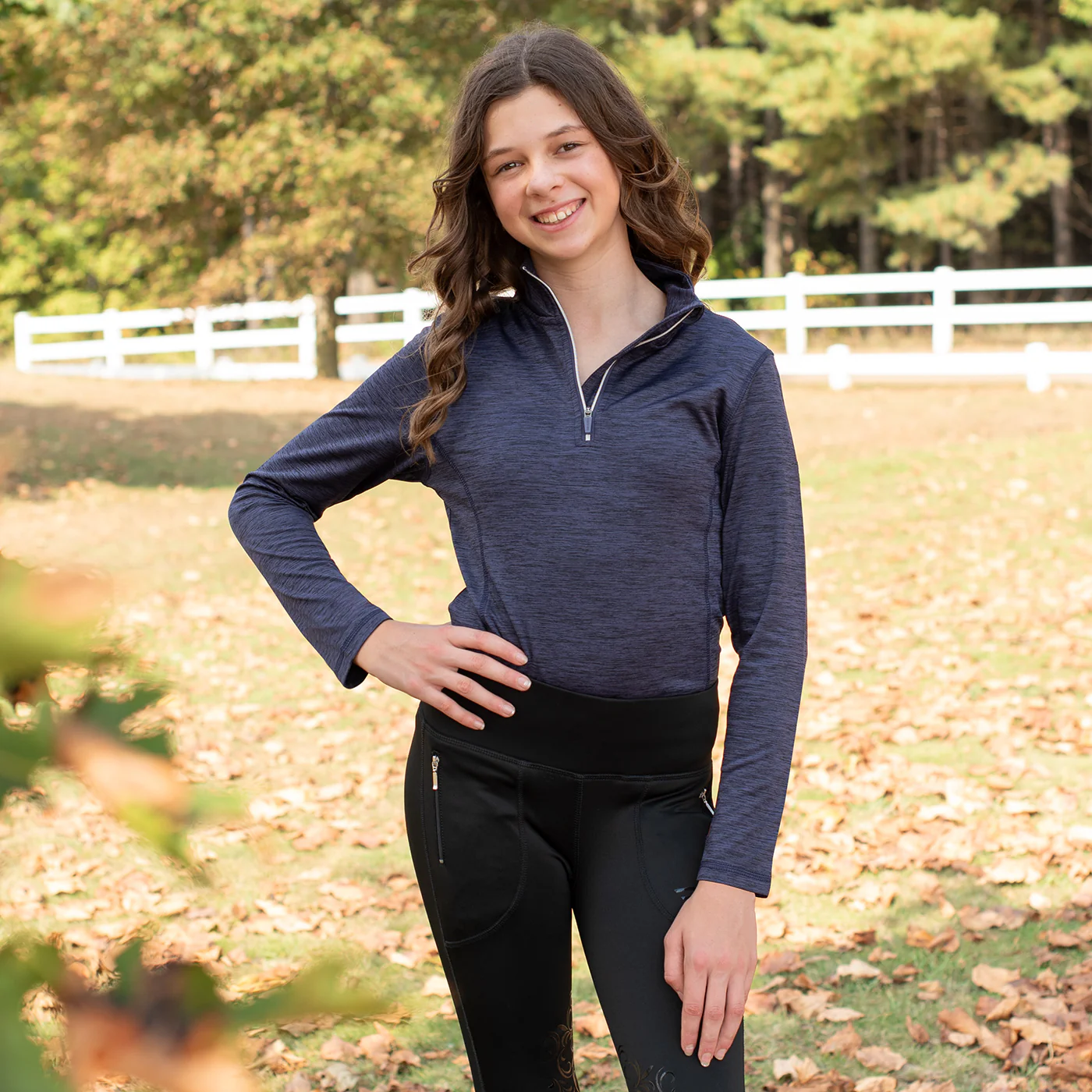 TemTeq Elisa Quarter Zip Performance Shirt - Kids' - Image 3