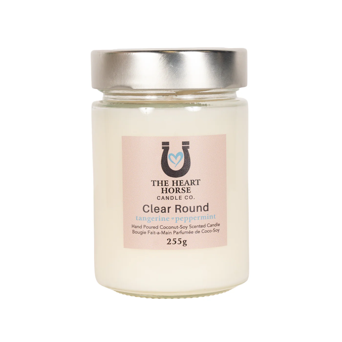 The Heart Horse Candle Co. Clear Round Candle