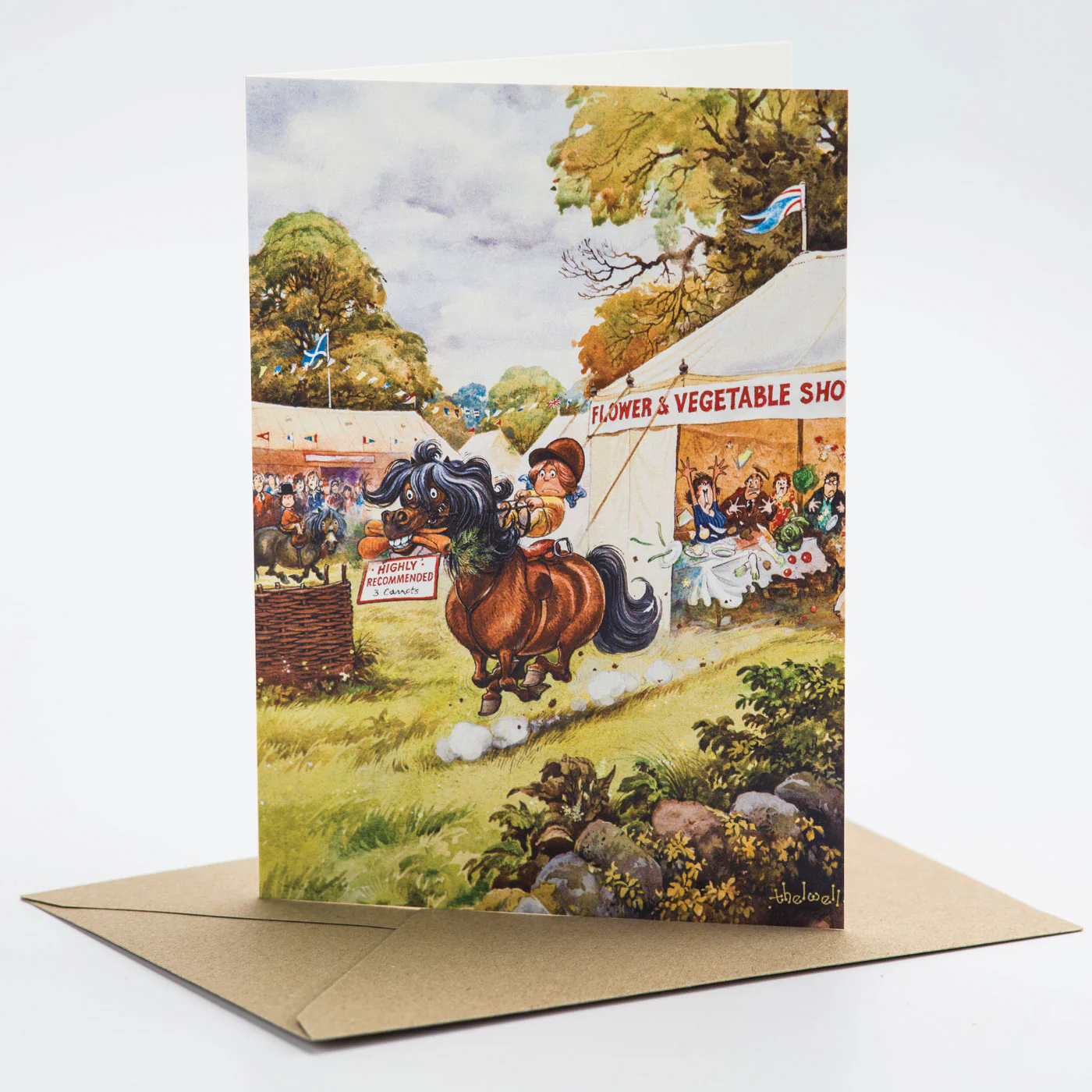 Thelwell Highly Recommended Greeting Card
