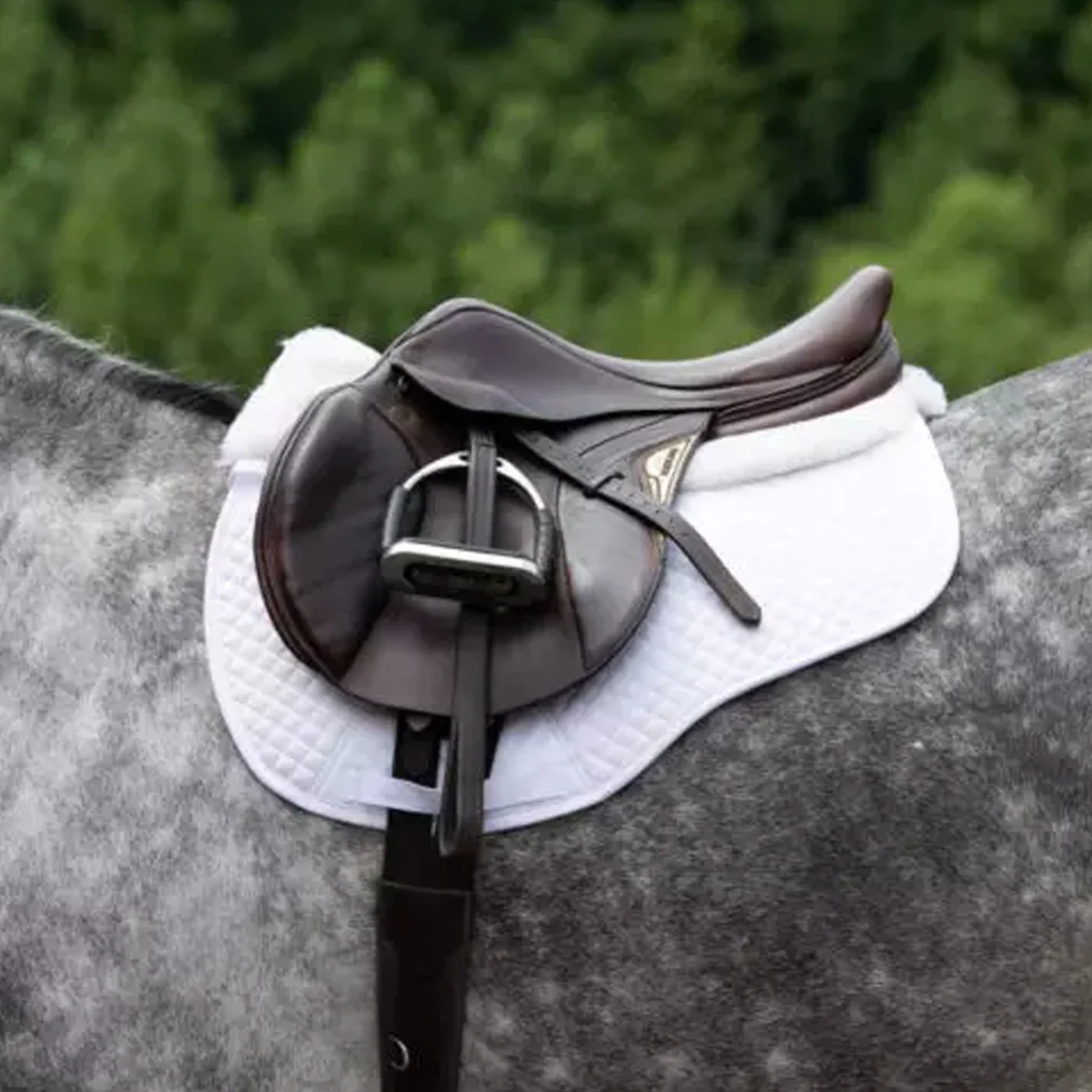 ThinLine Woven Wool Euro Roll Jumper Saddle Pad - Image 2