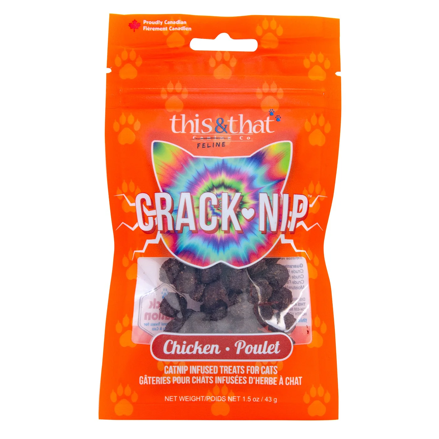 This & That Crack Nip Chicken Cat Treats 43 g