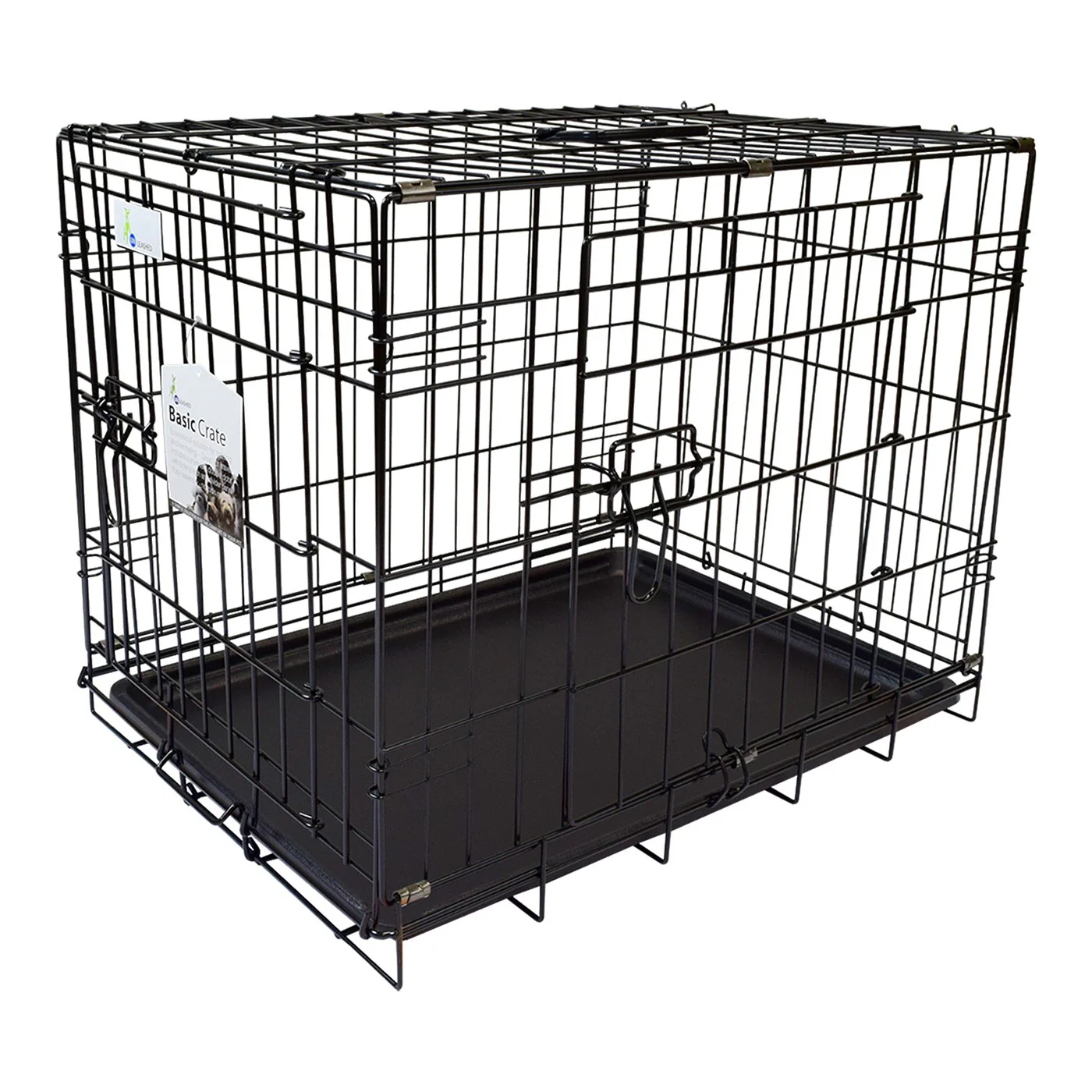 Unleashed Basic Double Door Dog Crate 92 cm