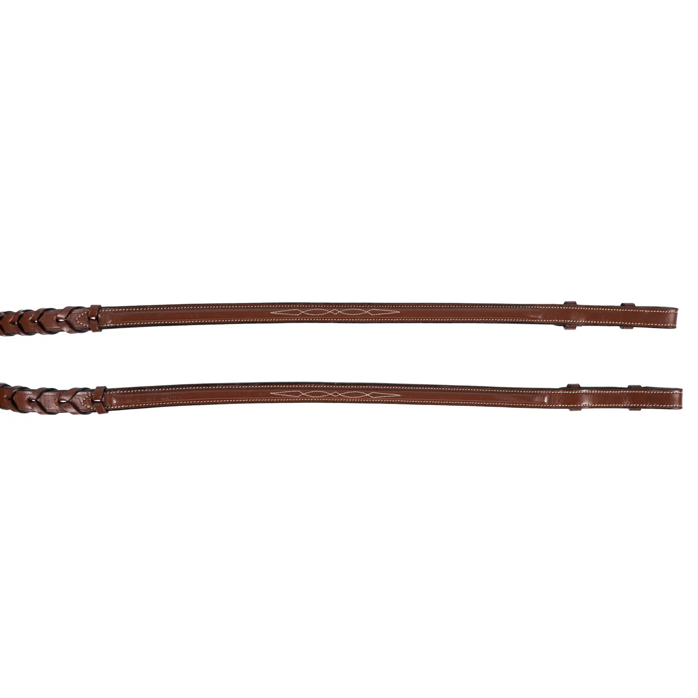 Val du Bois Fancy Stitched Raised Laced Reins - Image 3