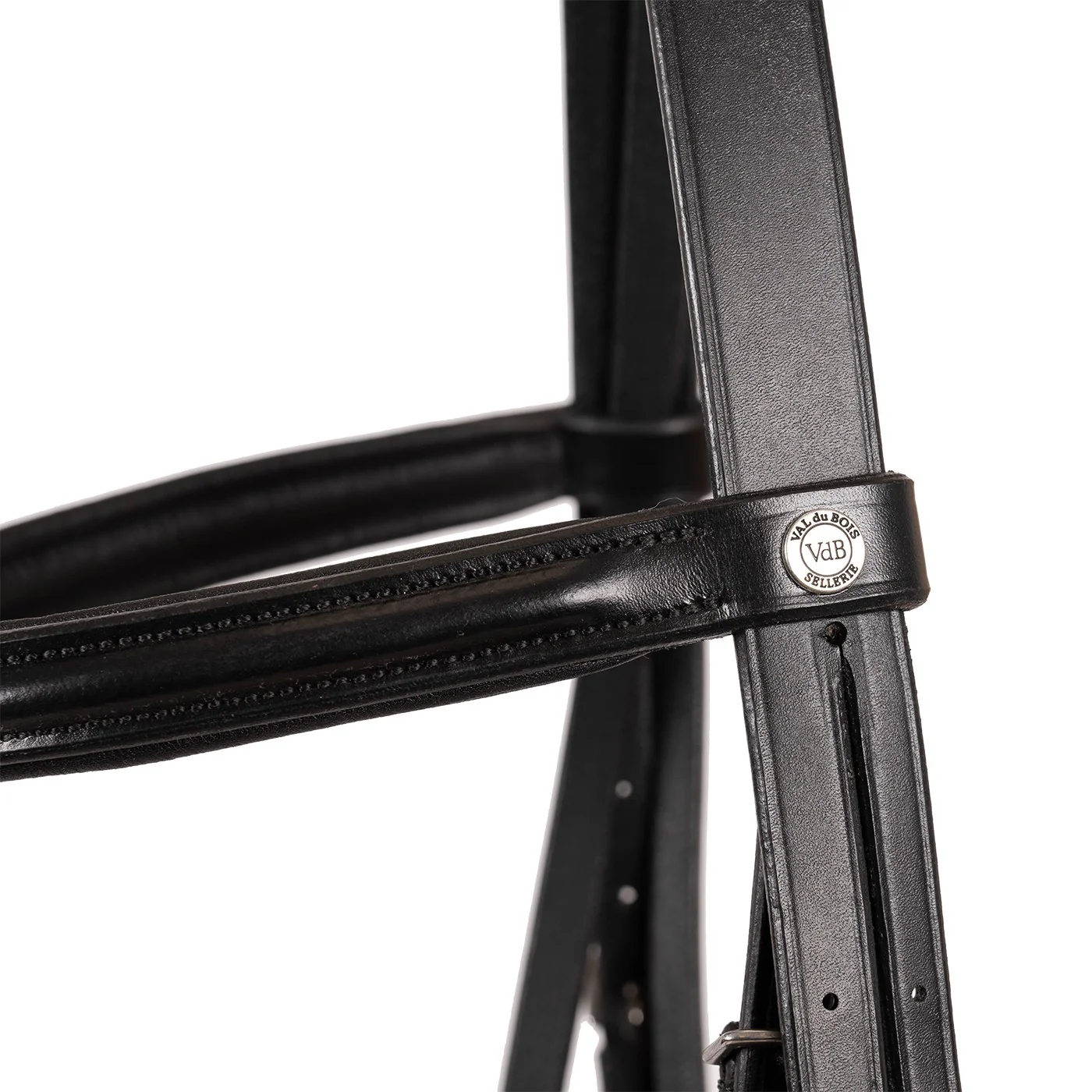 Val du Bois Padded Dressage Bridle W/ Removable Flash - Image 3