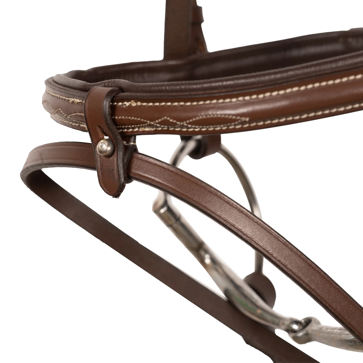 Val du Bois Padded Fancy Stitched Bridle W/ Removable Flash & Reins - Image 5