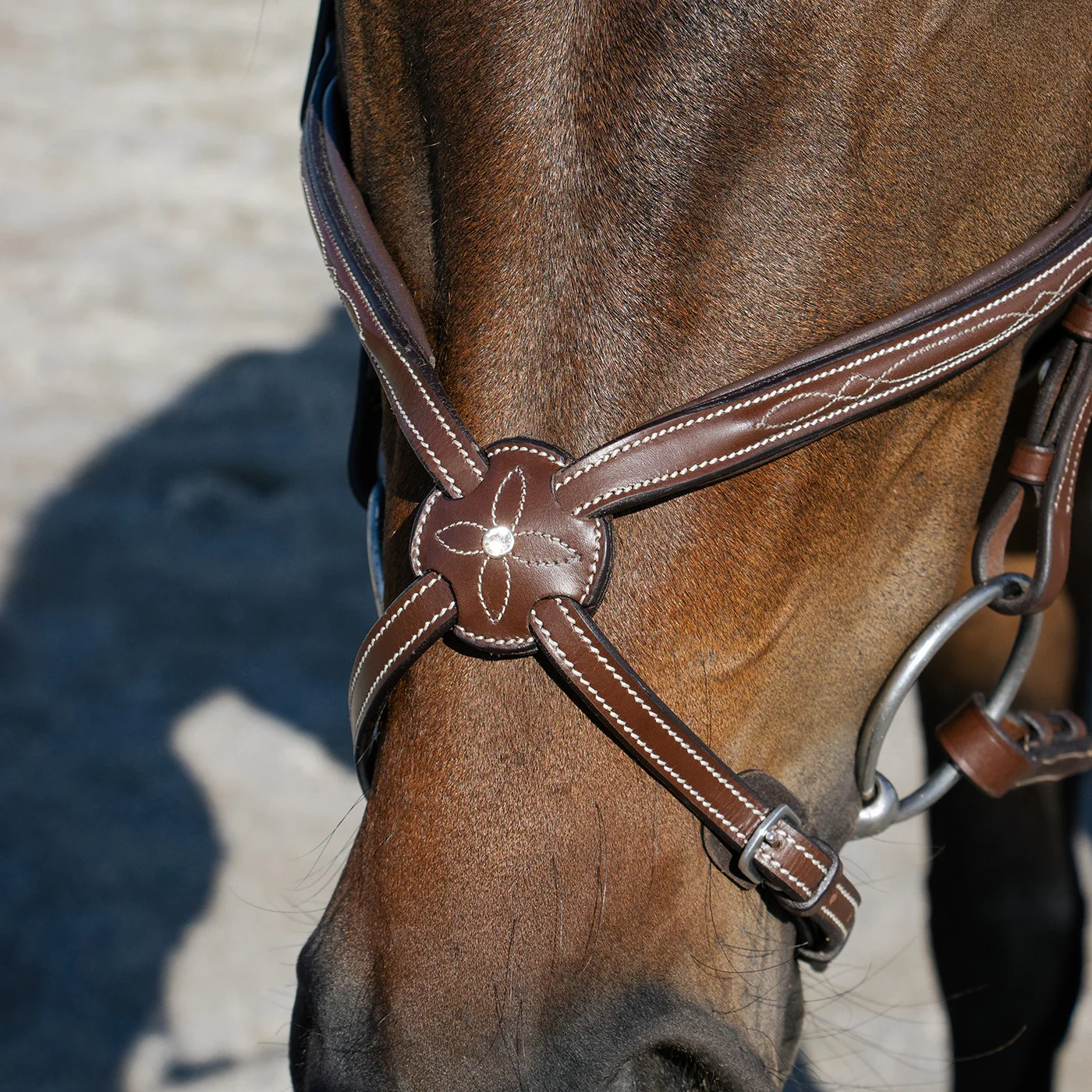 Val du Bois Padded Fancy Stitched Figure-8 Bridle - Image 13