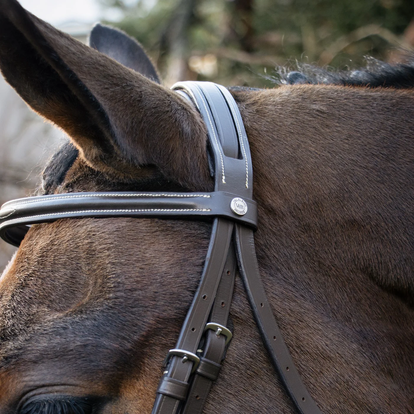 Val du Bois Padded Fancy Stitched Figure-8 Bridle - Image 6