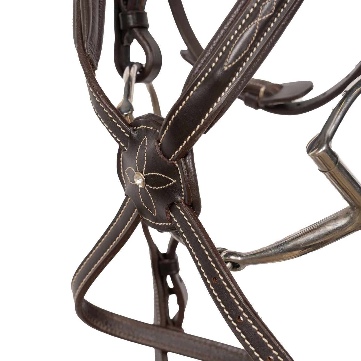 Val du Bois Padded Fancy Stitched Figure 8 Bridle W/ Reins - Image 2