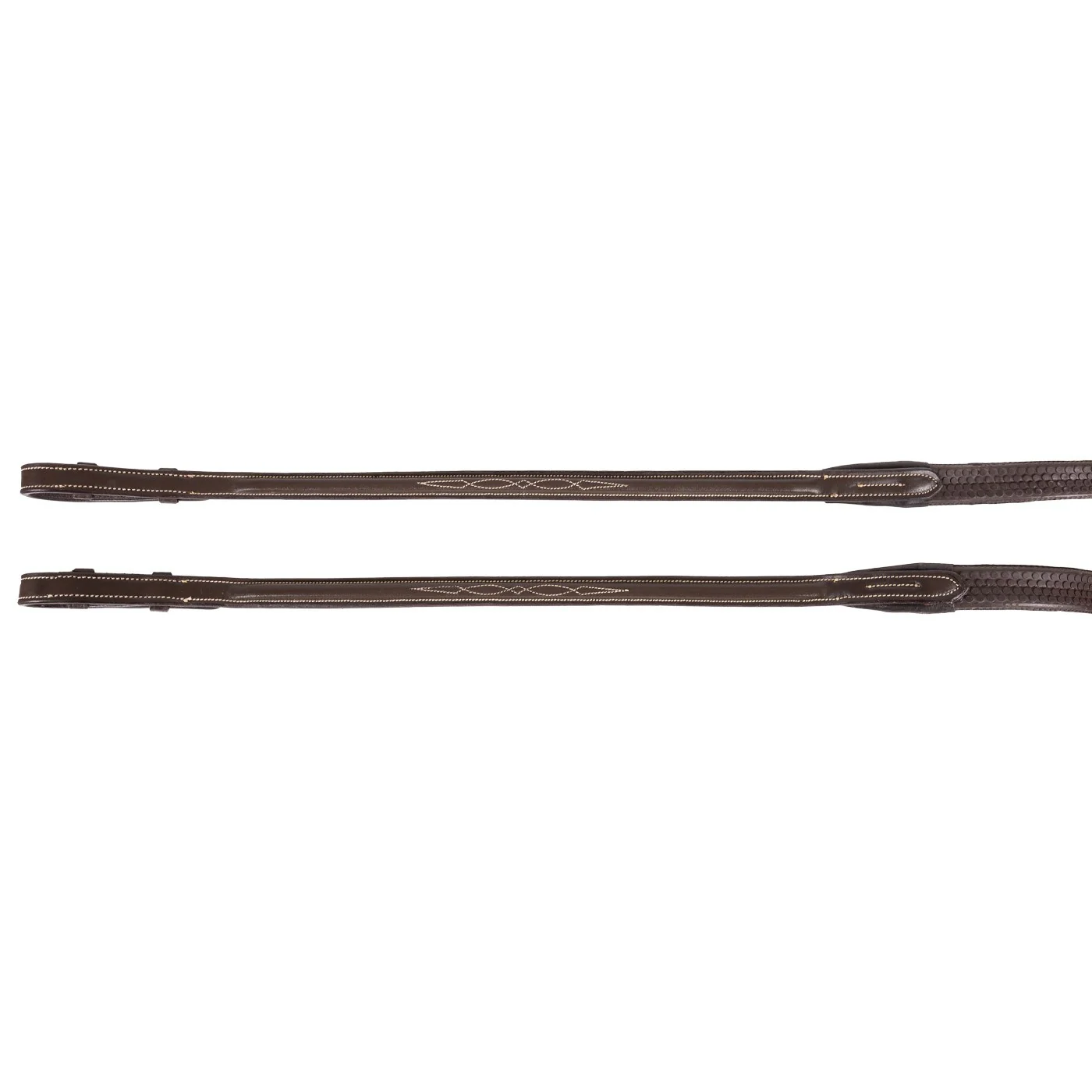 Val du Bois Raised Fancy Stitched Rubber Reins - Image 2
