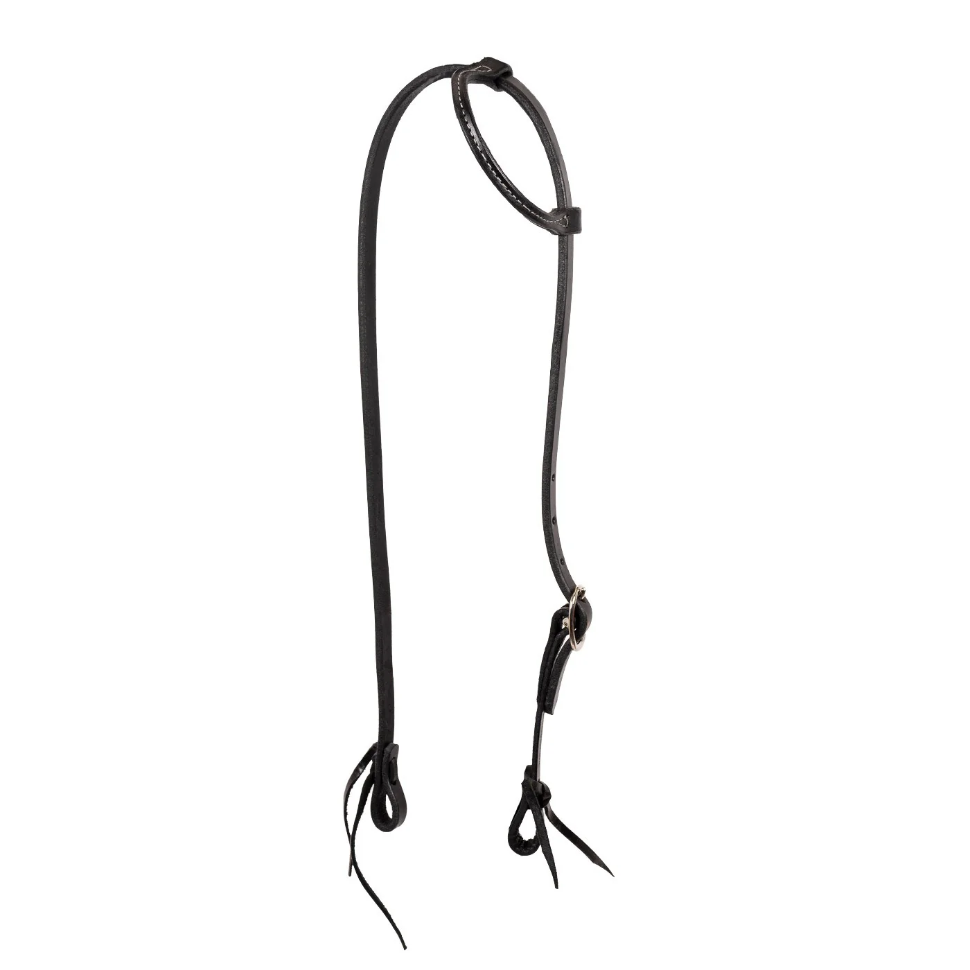 Western Rawhide Single Ply One Ear Headstall W/ Ties